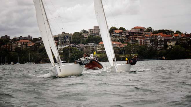 David Reece leading David Gilmour in today’s Hardy Cup © Raoul de Ferranti